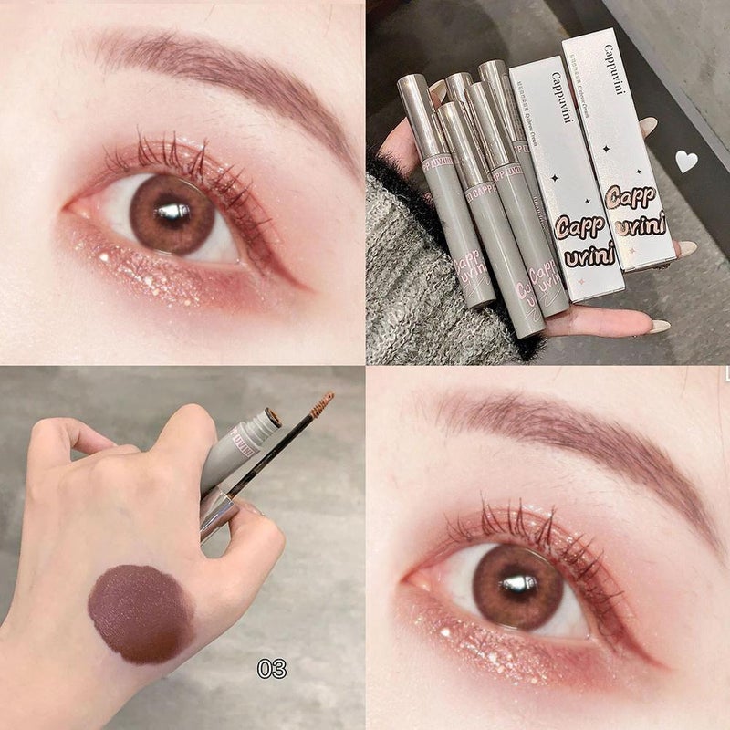 Cappuvini Little Gray Tube Eyebrow Mascara - Smudge-proof, Makeup, Natural Makeup